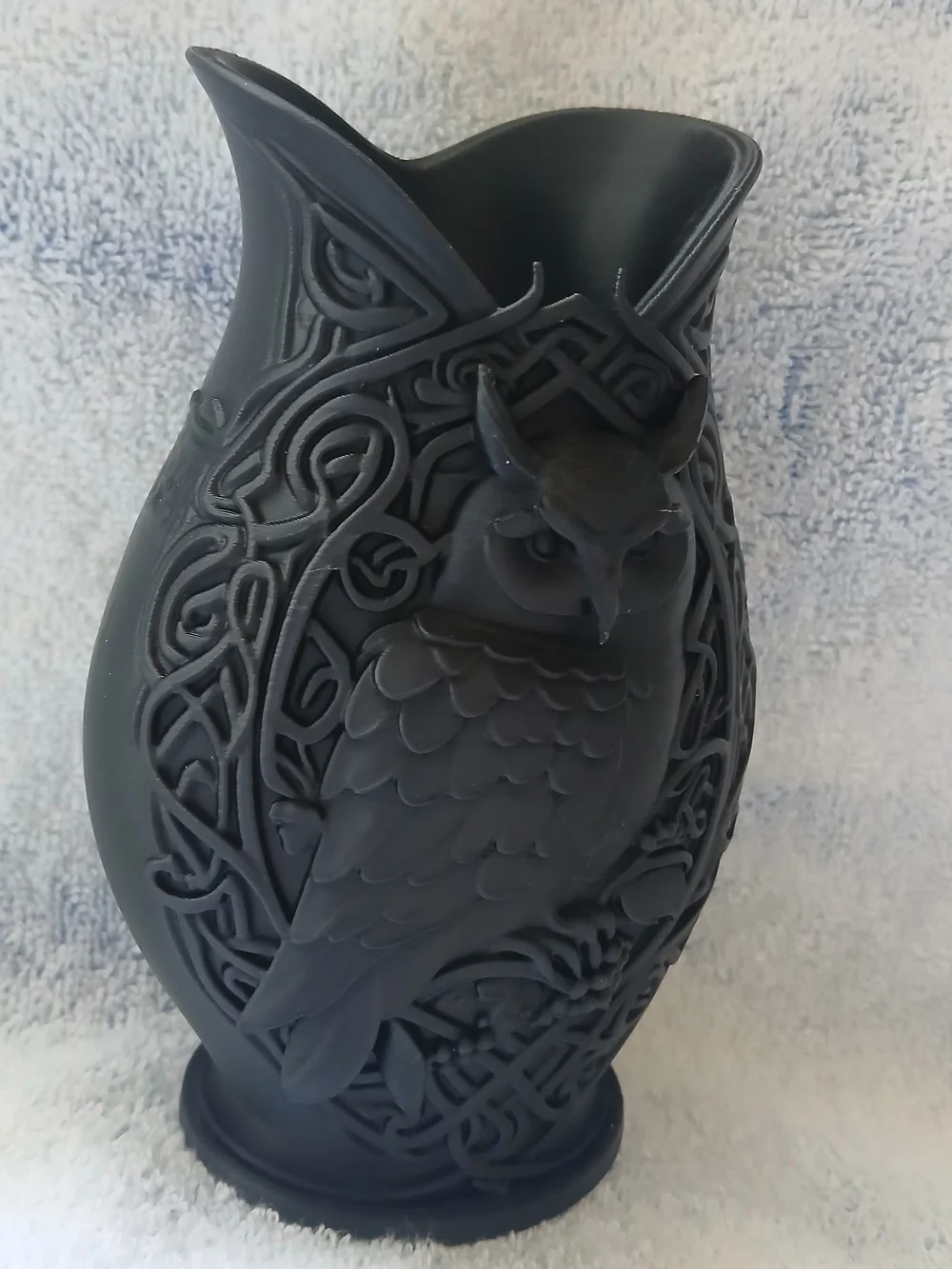 Hand Crafted Celestial Owl Vase or Makeup Brush Holder, Harry Potter Inspired!